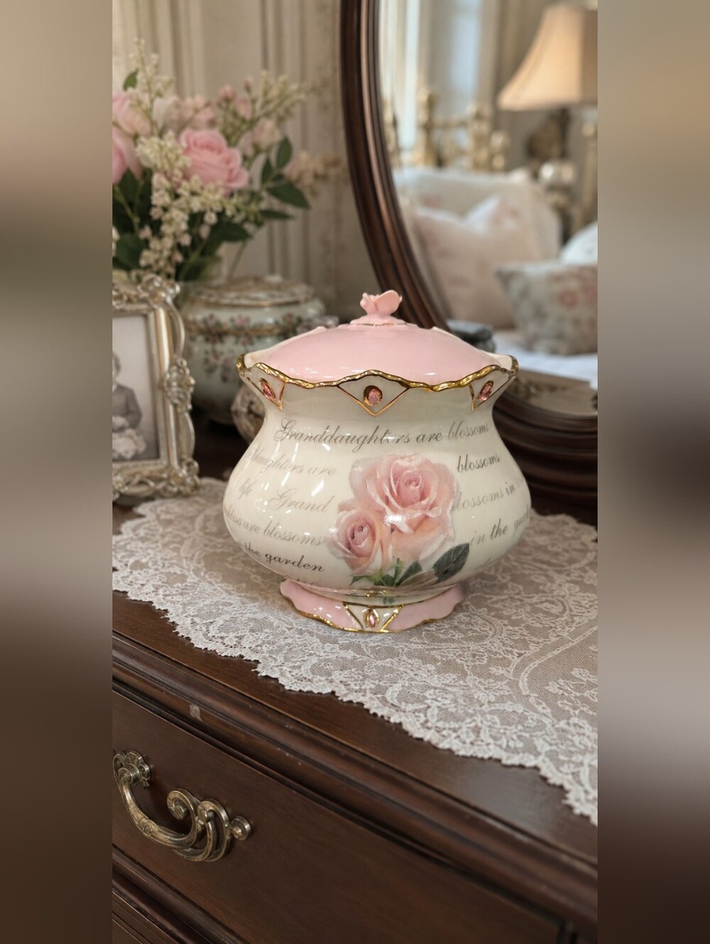 2007 Ardleigh Elliott "My GrandDaughter My Joy" Heirloom Porcelain Musical Box